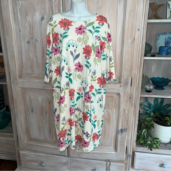 J. Jill Floral Dress Women’s 1X NEW - Picture 2 of 11